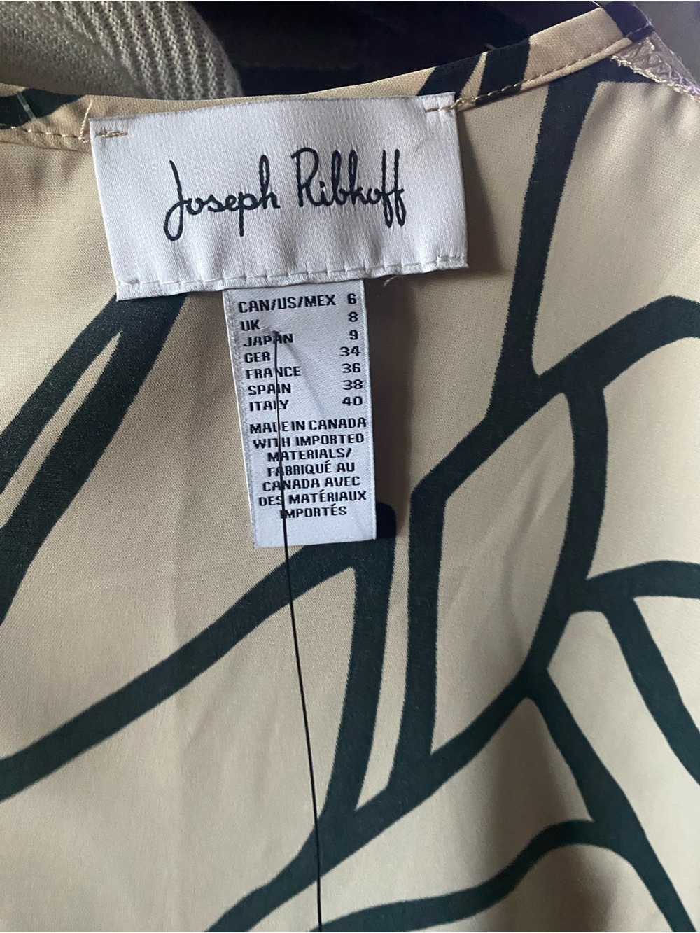Joseph Ribkoff Abstract Sleeveless Top - Picture 11 of 12